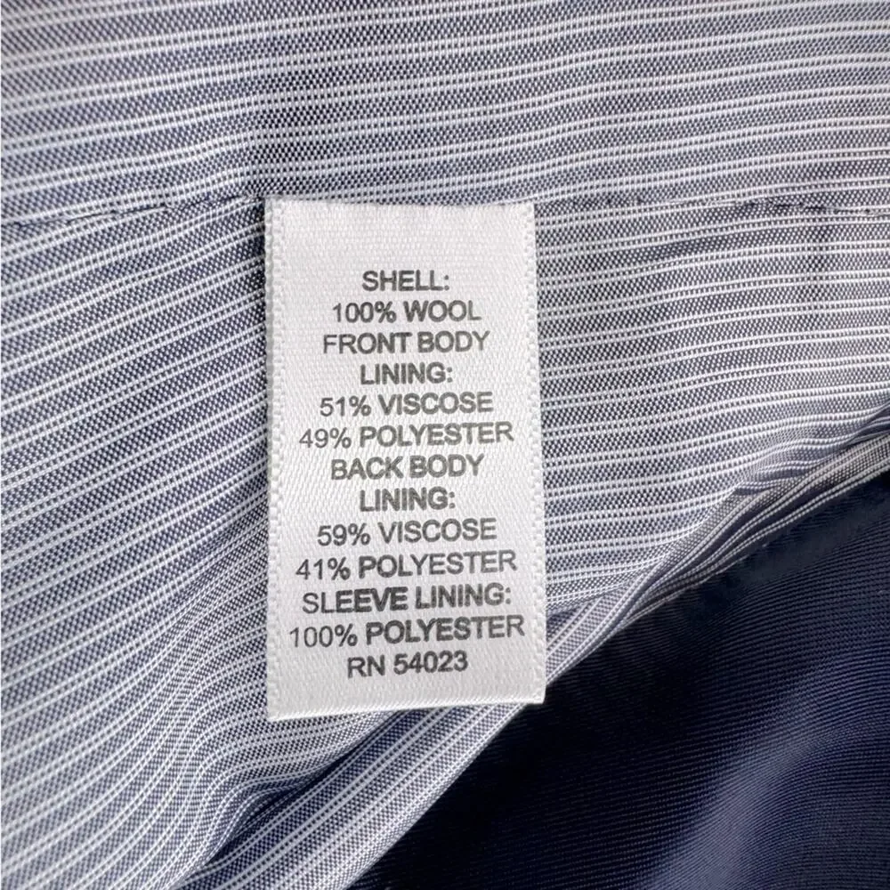 Men’s Banana Republic Tailored Fit 2 Button Side Vent Wool Sport Coat Grey 42R